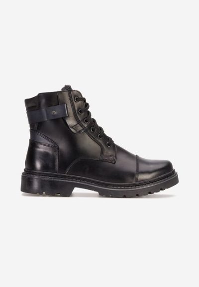 Ghete barbati piele Artik negri