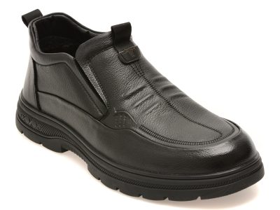 Ghete BITE THE BULLET negre, 86367, din piele naturala
