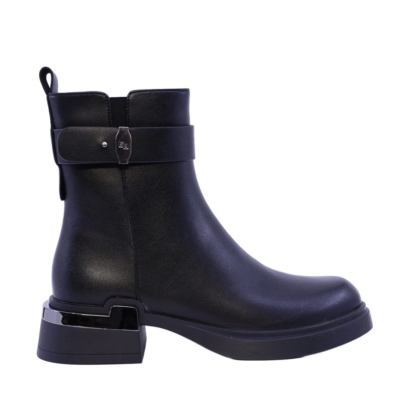 Ghete casual femei Enzo Bertini negre din piele  1122DGCONCORDIAN