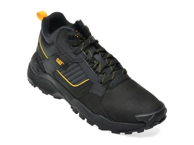 Ghete CATERPILLAR negre, GRAPPLE LEATHER MID, din piele naturala