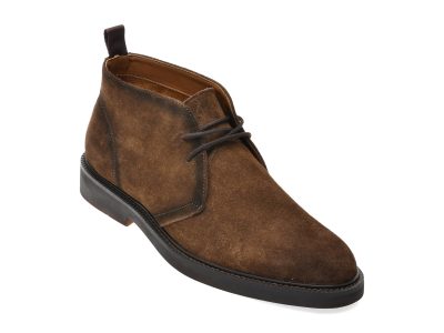 Ghete elegante ALDO maro, TOMASI 200, din piele intoarsa