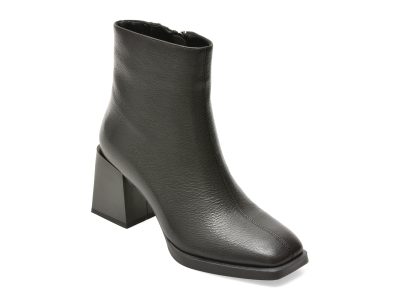 Ghete EPICA negre, X20306, din piele naturala