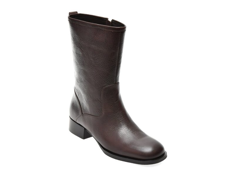 Ghete EPICA PREMIUM maro, 608B, din piele naturala