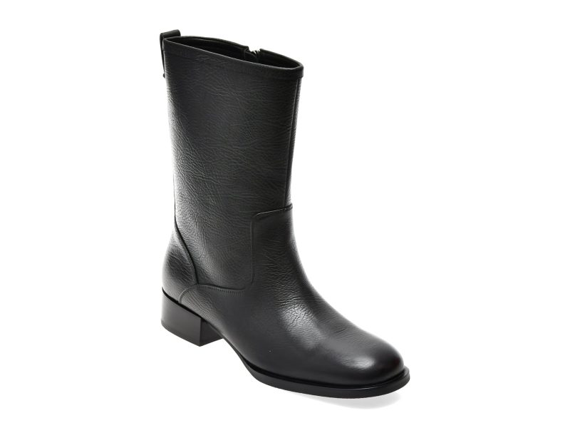Ghete EPICA PREMIUM negre, 608B, din piele naturala