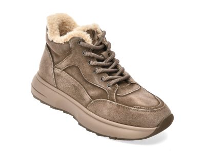 Ghete FLAVIA PASSINI kaki, 20015S, din piele intoarsa