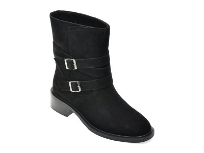 Ghete FLAVIA PASSINI negre, AC5851, din piele intoarsa