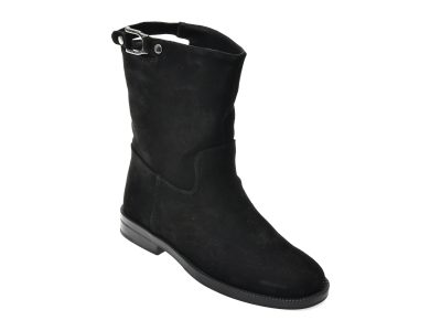 Ghete FLAVIA PASSINI negre, ATC473, din piele intoarsa