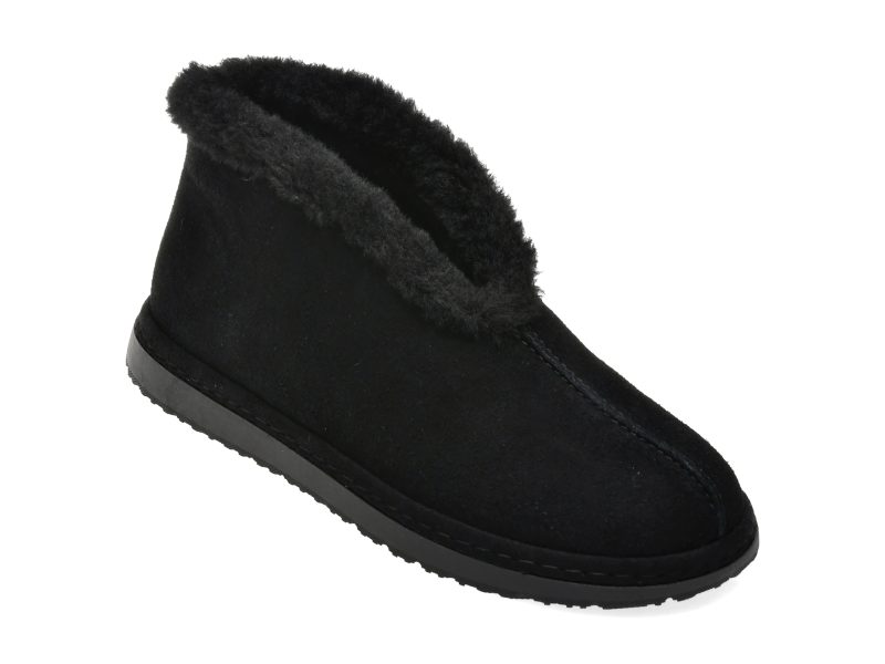 Ghete GRYXX negre, 10089K, din piele intoarsa