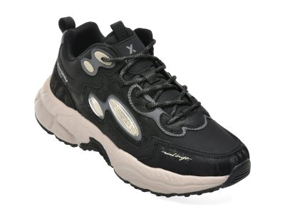 Ghete GRYXX negre, 1A5298, din piele ecologica