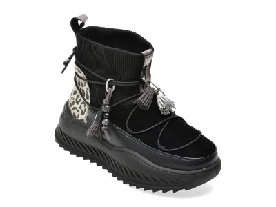 Ghete GRYXX negre, 68023, din piele naturala