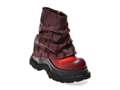 Ghete GRYXX rosii, 61215, din piele naturala