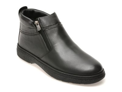 Ghete OTTER negre, SH9000, din piele naturala