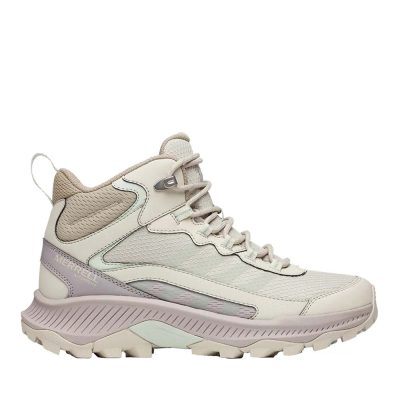 Ghete waterproof femei Merrell Speed Strike 2 bej din textil și piele 3990DGT38538BE
