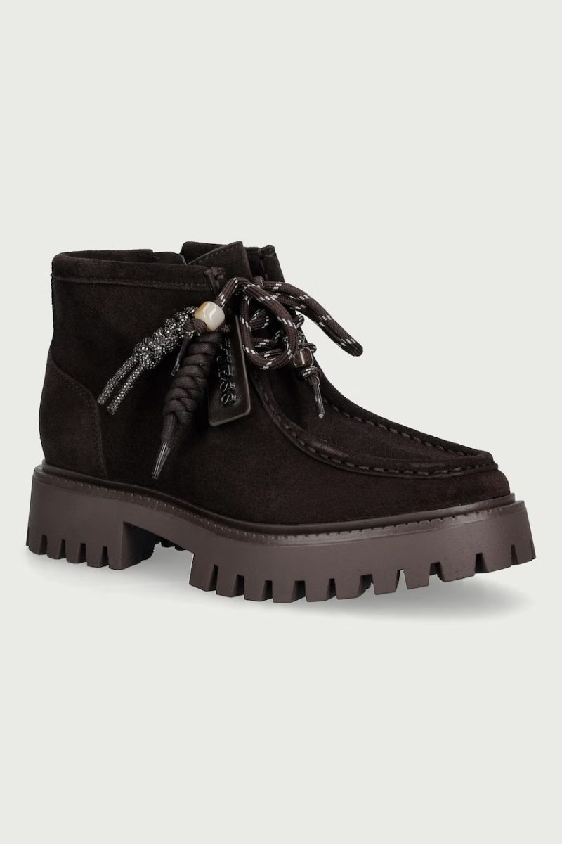 Guess  botine pentru femei din piele întoarsă FARDINA