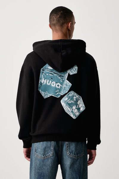 HUGO  hanorac cu glugă pentru bărbați din bumbac Dewerhood
