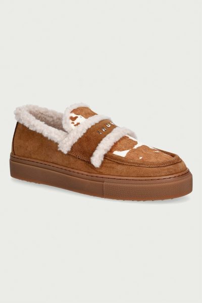 Inuikii  mocasini pentru femei din piele Shearling Print