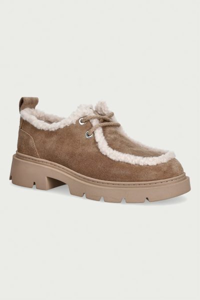 Inuikii  pantofi pentru femei din piele întoarsă Mocabee Curly