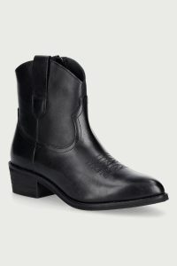 Jonak  cizme cowboy pentru femei din piele TALY CUIR GRAINE