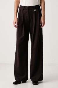 Just Cavalli  pantaloni wide leg pentru femei cu vâscoză