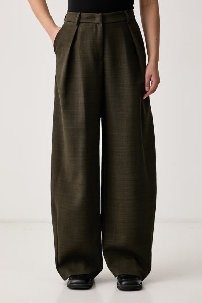 Kaos  pantaloni wide leg pentru femei