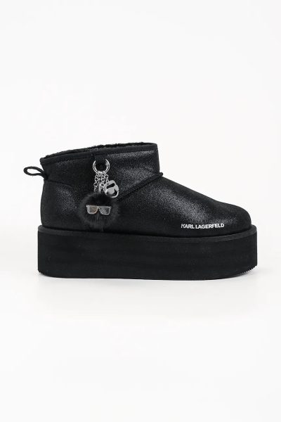 Karl Lagerfeld  Thermo cizme de zăpadă pentru femei din piele