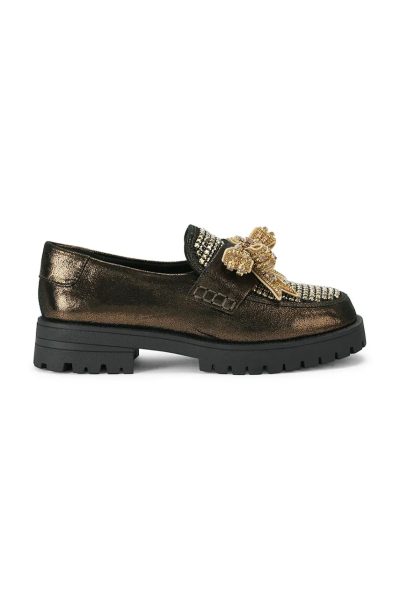 Kurt Geiger London  loafers slip-on pentru femei din piele Bow Crystal Loafer