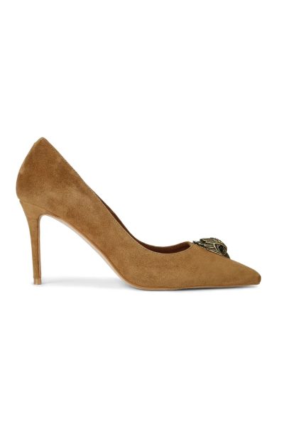 Kurt Geiger London  pantofi cu toc stiletto din piele întoarsă Belgravia Eagle Court Tan Suede