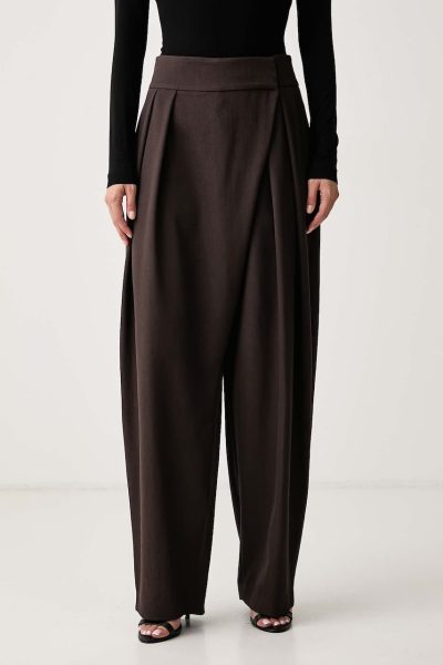 La Mania  pantaloni de costum pentru femei din lână MAVION