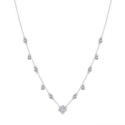 Lantisor argint 925, JW1764, model elegant, placat cu rodiu