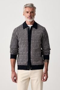 Lindbergh  cardigan pentru bărbați cu amestec de lână