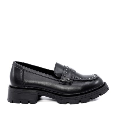 Loafers femei Benvenuti negri din piele 2542DM3211N