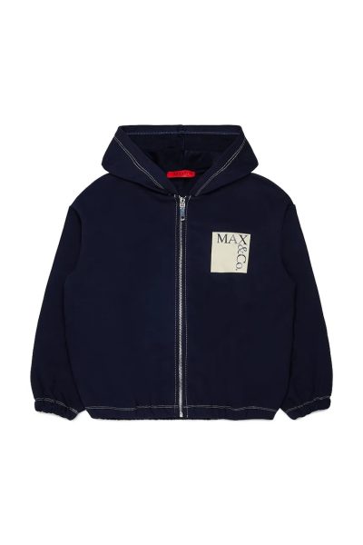 Max&Co.  hanorac cu fermoar și glugă pentru copii din bumbac MAXS18F SWEAT-SHIRT