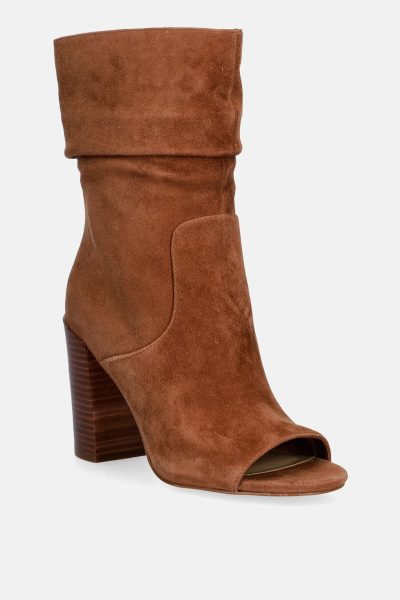 MICHAEL Michael Kors  botine pentru femei din piele întoarsă Shayna Heeled Bootie