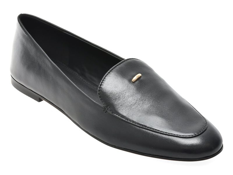 Mocasini ALDO negri, DAPHIA 001, din piele naturala