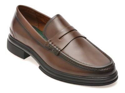 Mocasini eleganti ALDO maro, TUCKER 240, din piele naturala