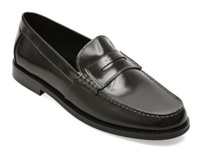 Mocasini eleganti ALDO negri, EMIL 001, din piele naturala
