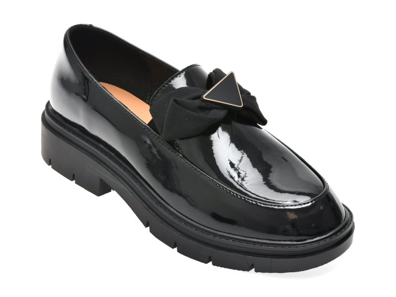 Mocasini FLAVIA PASSINI negri, WC50002, din piele naturala lacuita