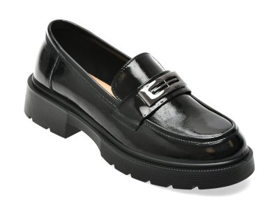 Mocasini GRYXX negri, 6310, din piele naturala lacuita