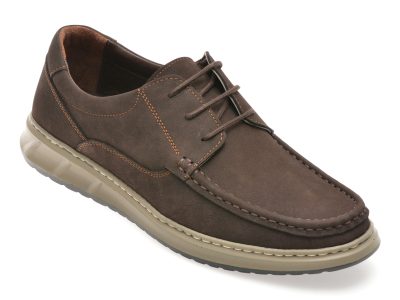 Mocasini SHOWMAN maro, SH4102, din nabuc