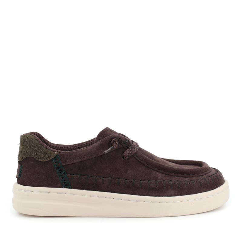 Mocasini ușori femei Hey Dude Harper Moc Crafted Suede maro 3092DM45619VM