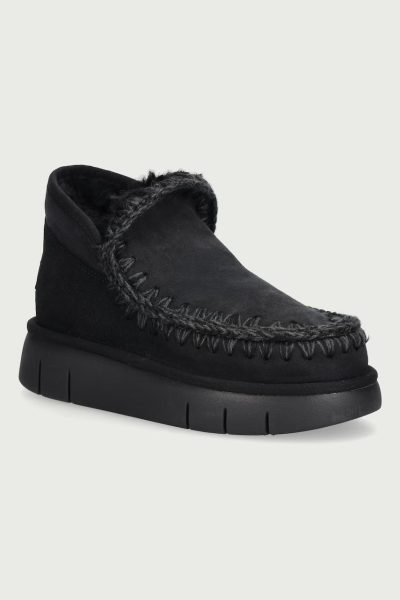 Mou  Eskimo Bounce Sneaker cizme de zăpadă pentru femei din piele întoarsă