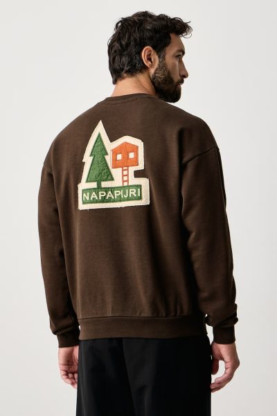 Napapijri  hanorac oversized pentru bărbați din bumbac Trahus