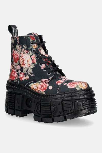 New Rock  bocanci cu platformă pentru femei ECO FLOR, TANK CASCO