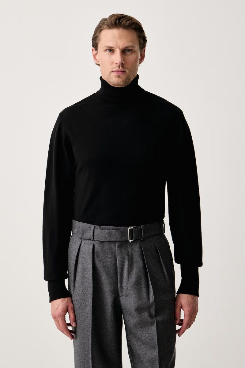 Officine Generale  pulover cu guler înalt din lână merino NINA