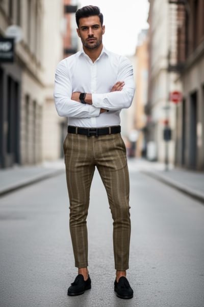 Pantaloni barbati eleganti B1858 B2-5 12-5 E~