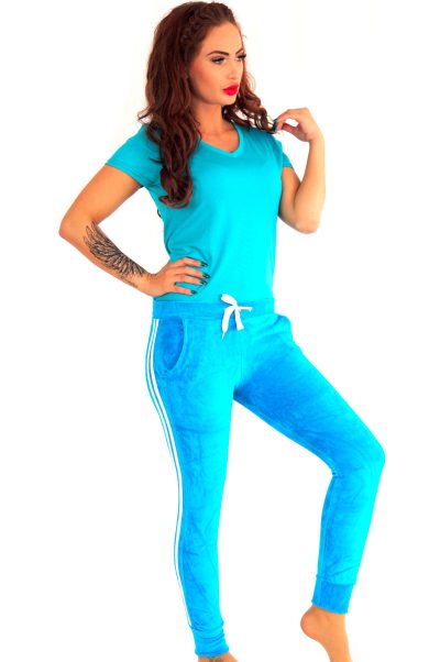Pantaloni dama albastri B7759