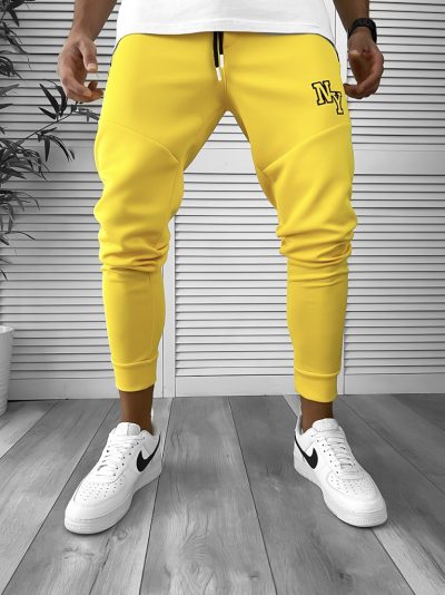 Pantaloni de trening galbeni conici 12347 13-4.1