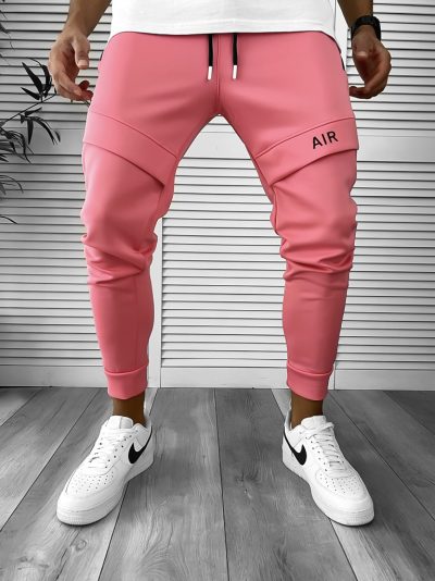 Pantaloni de trening roz conici 12360 P18-3.3