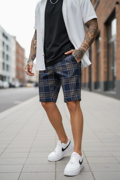 Pantaloni scurti casual  cu imprimeu  13111 15-4.1