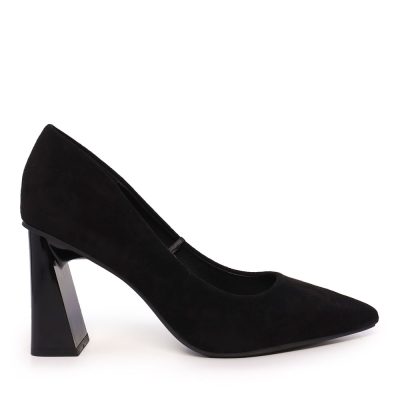 Pantofi cu toc conic femei Solo Donna negri 1161dp8100vn